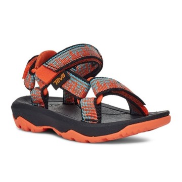 TEVA 童鞋 HURRICANE XLT2 黑橘條紋 機能 涼鞋 小童 TV1019390TACB