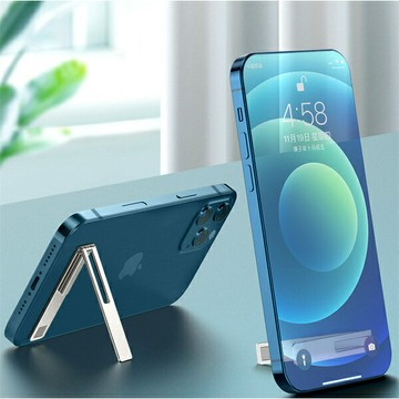 品牌手機支架 鋅合金材質 桌面隱形背貼支撐 折疊粘貼式 指環扣便攜小巧【APP下單享4%回饋】