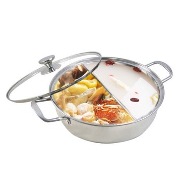 ZHENG NIU 正牛 頂級316不鏽鋼鴛鴦火鍋32cm