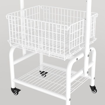 家用衣帽架房間掛衣服神器網紅落地臥室家居衣架移動掛衣架臟衣簍 y8068