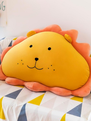 可愛獅子床頭靠墊靠枕超軟包大號靠背枕榻榻米臥室網紅沙發抱枕（45cm以上的商品麻煩客人選擇宅配哦，謝謝）