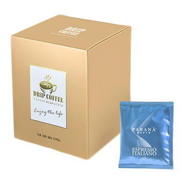 PARANA 金牌咖啡 低因濃縮咖啡濾掛包 10包/盒 100%純阿拉比卡豆 特殊處理低咖啡因 中度烘焙 濃郁焦糖香 微巧克力與榛果香氣  10g  1盒