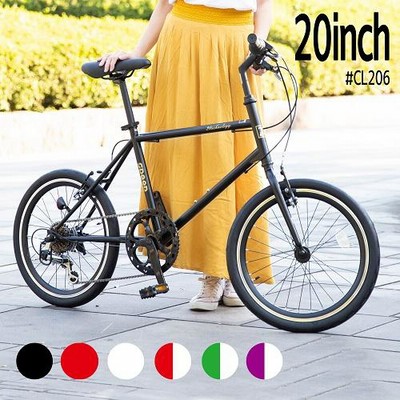 新品未開封】自転車 ミニベロ クロスバイク 20インチ(CL206レッド)