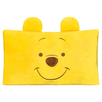 KHTOY 維尼大臉電織雙人枕  15吋  維尼 黃色