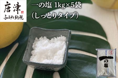 唐津 一の塩 1kg×5袋 (しっとりタイプ) 調味料 料理 しお ソルト