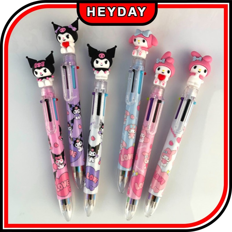 Sanrio] 6色ボールペン 3ea(2種)/6 Color Ballpoint Pens 3ea (2 type