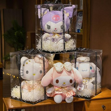 正版庫洛米玩偶毛絨玩具美樂蒂KT貓大耳狗公仔女生情人節生日禮物 玩偶/生日/情人/聖誕禮物/毛絨娃娃/抱枕娃娃