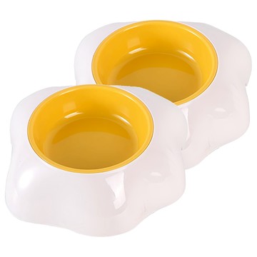 寵物夢工廠 造型碗 長15cm x 高4cm  蛋黃  2個