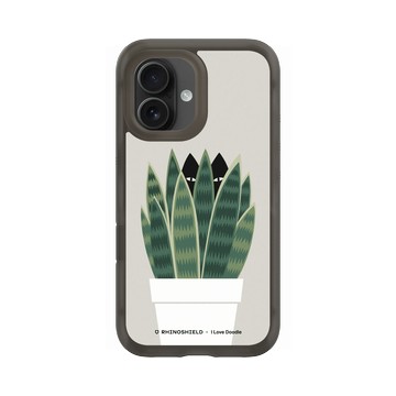 iPhone 16 AirX 本質黑 - ilovedoodle (Lim Heng Swee) - Cat and Plant - 貓迷藏