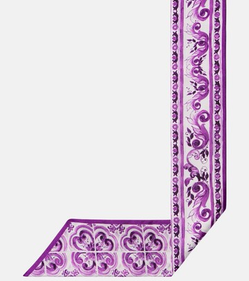 Dolce & Gabbana Majolica silk twill scarf