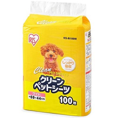 アイリスオーヤマ ペットシーツ 超薄型 ホワイト ワイド100枚