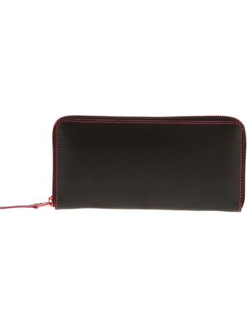 Comme Des Garçons Wallet - zip-around leather wallet - unisex - Leather - One Size - Black