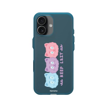 iPhone 17 Clear (相機按鈕) 夜幕藍 - 煎妮花 JENNYHUA - KEEP LAZY
