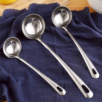 家用加厚不銹鋼大湯勺 廚房用大號不傷鍋勺子 長柄火鍋勺漏勺廚具