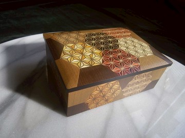 【老時光 OLD-TIME】早期二手日本寄木細工珠寶盒