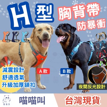【隔日到貨 最後現貨】狗狗胸背帶 狗背帶 寵物牽繩 狗狗牽繩 狗狗背帶 狗胸背帶 h型胸背帶防掙脫 中型犬