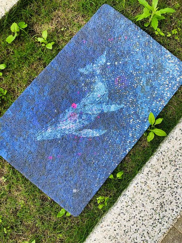52Hz-赫茲鯨魚的獨白-夏日藍鯨止滑刮泥地墊