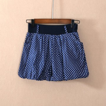 短褲燈籠褲波點松緊腰休閑褲子顯瘦氣質時尚流行