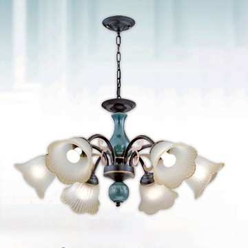 E27古典風吊燈六燈 B102-81-22694