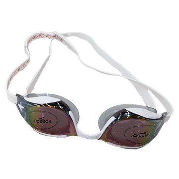 Speedo 成人競技泳鏡 Fastskin Hyper Elite 聚碳酸酯鏡片  One Size  白金色  1個