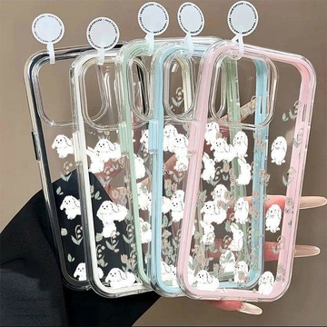 免運 ✨台灣出貨✨鬱金香兔子適用蘋果17二合一蘋果16Pro炫彩15/13簡約iphone14pro/