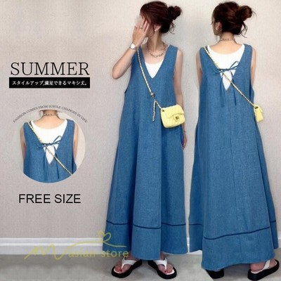 ノースリーブ デニム ワンピースの通販 3,917件の検索結果 | LINE