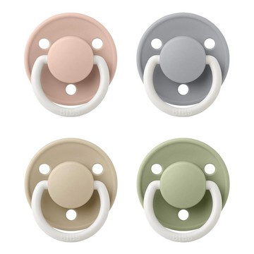 丹麥BIBS De Lux 矽膠奶嘴-夜光款0-18m(多款可選)【佳兒園婦幼館】