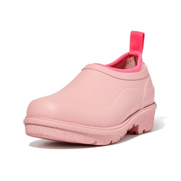 FitFlop WONDERCLOG NEON-POP WATERPROOF RUBBER CLOGS輕量雨鞋-女(玫瑰鹽)
