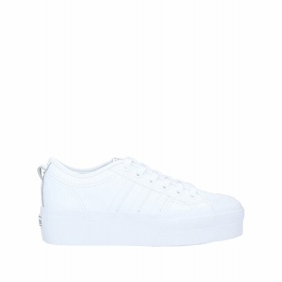 ADIDAS ORIGINALS スニーカー ホワイト 5.5 革 / 紡績繊維 スニーカー