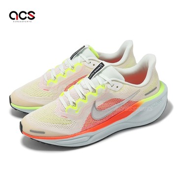 Nike 慢跑鞋 Air Zoom Pegasus 41 GS 大童 女鞋 橘 黃 緩衝 小飛馬 運動鞋 FN5041-100