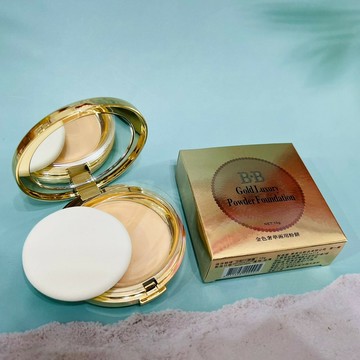 BB COLOR 金色奢華兩用粉餅 12g (01白皙色/02自然色) 兩色供選｜全店$199免運