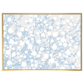 BOLUO GALLERY 菠蘿選畫所 純潔 白櫻 BFEF3415G  40 x 30cm  金色