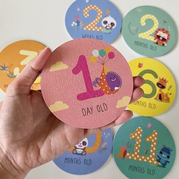 【MARCUS&MARCUS】寶寶成長紀錄月齡卡組