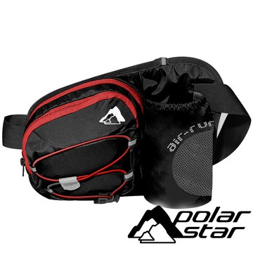 【PolarStar】多功能戶外腰包『黑』P24703 戶外 健行 休閒 時尚 輕巧 腰包