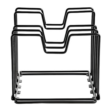 HOLA Ink 鐵線收納可調式鍋蓋架 0.737kg  黑色  1個