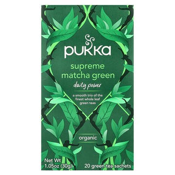 Pukka Herbs, Supreme Matcha Green，20 綠茶包，1.05 盎司（30 克）