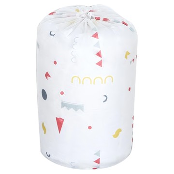 iSFun 輕巧透視 防水束口衣物棉被收納袋 大(29.5 x 29.5 x 72cm)  透明色  2個