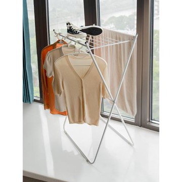 折疊晾衣架落地陽臺室內家用小型飄窗曬衣架臥室掛衣桿簡易烘衣架