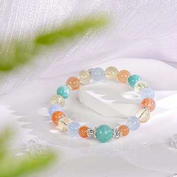 四季 | 夏炎  (天河石/阿魯沙/摩根石/檸檬晶)