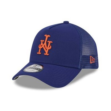 NEW ERA 男女 9FORTYAF 卡車帽 MLB 反轉 UPSIDE DOWN 紐約大都會 皇家藍 NE70963291