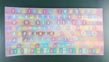 【震撼精品百貨】Little Twin Stars KiKi&LaLa 雙子星小天使~貼紙-金亮