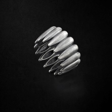 Niche 手工 925k 氧化銀個性戒指