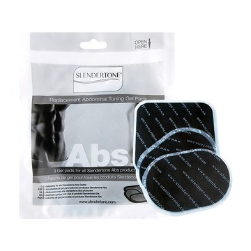 細長的音調 腹部凝膠墊  單品  黑色