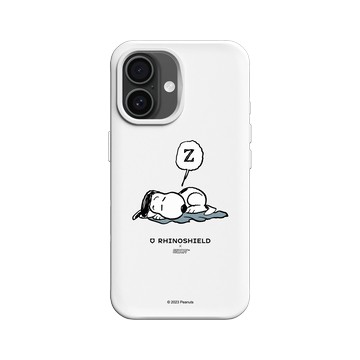 iPhone 16 SolidX 白 - 史努比 Snoopy - Snoopy fall asleep
