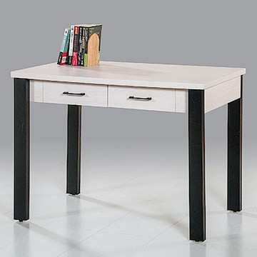 AS DESIGN雅司家具-里奇白金絲木書桌-106x60x75cm