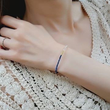 AchiCat．手鍊．青金石．碎銀｜沉靜力量．HS23016