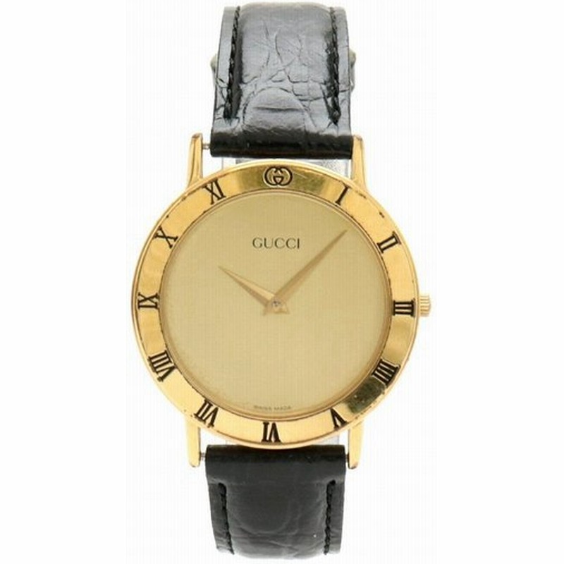 ウォッチ Gucci グッチ ゴールド文字盤 Gp ゴールドメッキ 革ベルト メンズ Qz クォーツ 腕時計 3000 2 M K 通販 Lineポイント最大0 5 Get Lineショッピング