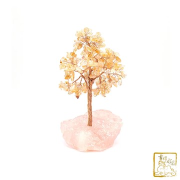 【吉祥水晶】黃水晶．粉水晶招財發財樹