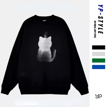 ✨隔日到貨！秒發貨✨ 復古大學T 男 長袖重磅棉 經典印花 落肩寬鬆版型 美式街頭風 搭配牛仔褲超有型