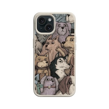 iPhone 15 SolidX 貝殼灰 - 怪奇事物所 Incrediville - 狗急不跳牆密集恐懼症